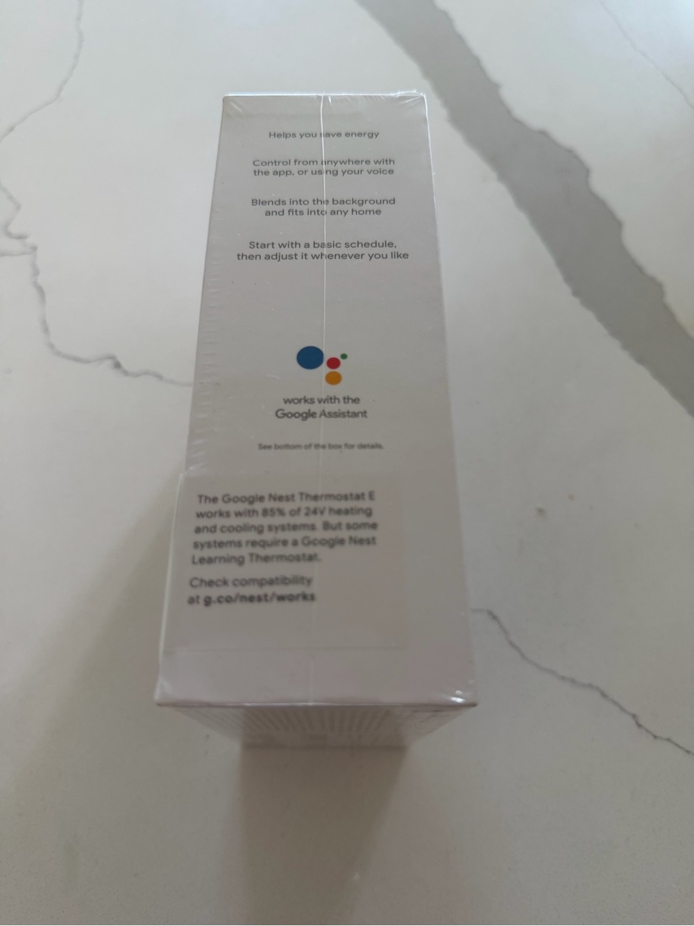 Google Nest Thermostat E | White | New in Sealed Package - Picture 3 of 3